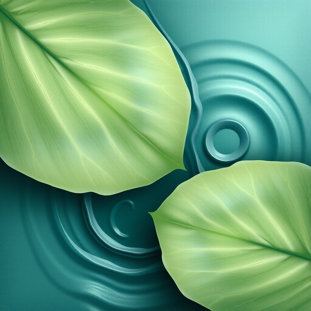 Abstract natural texture resembling leaf veins and water ripples